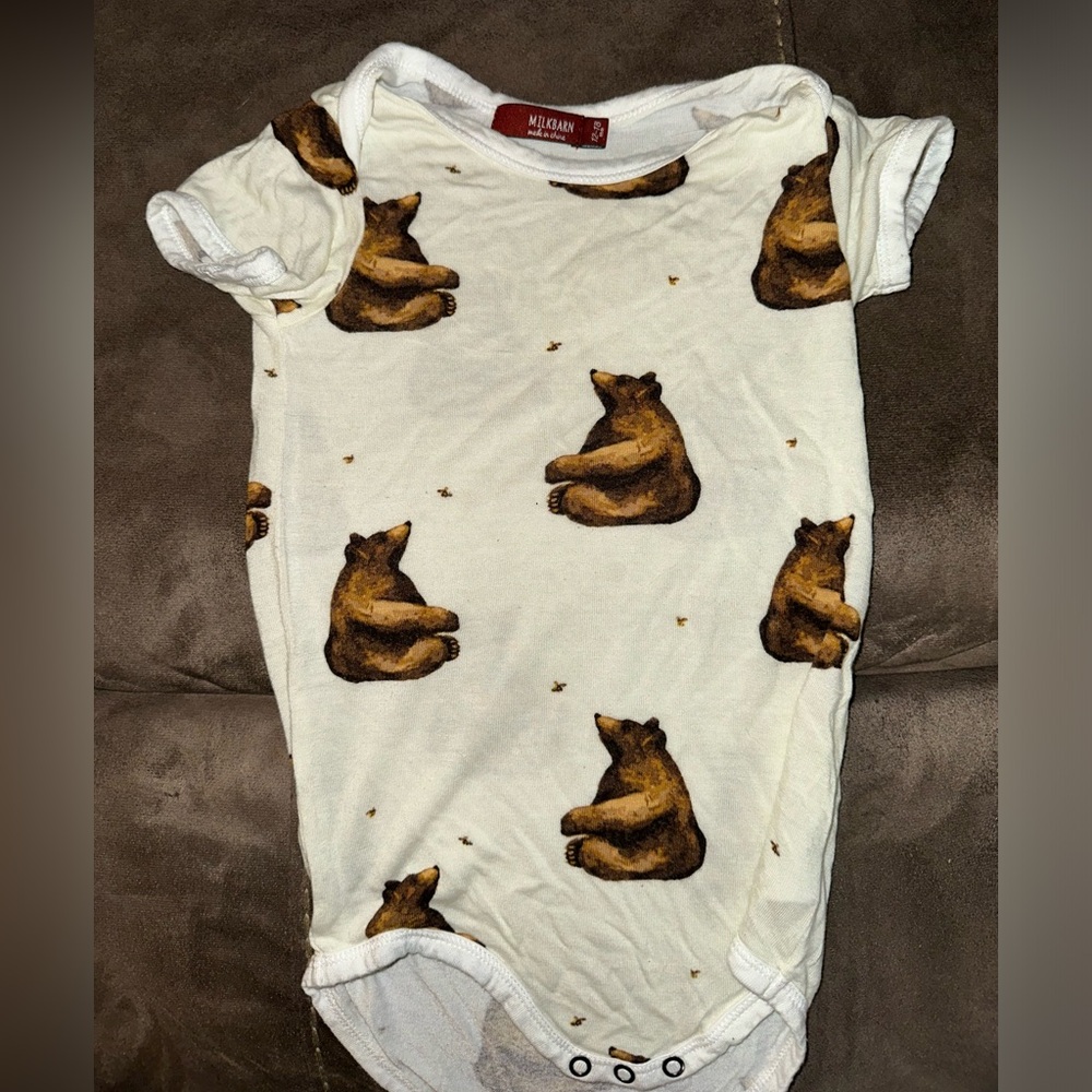 Milk barn onsie 12-18 month, bamboo